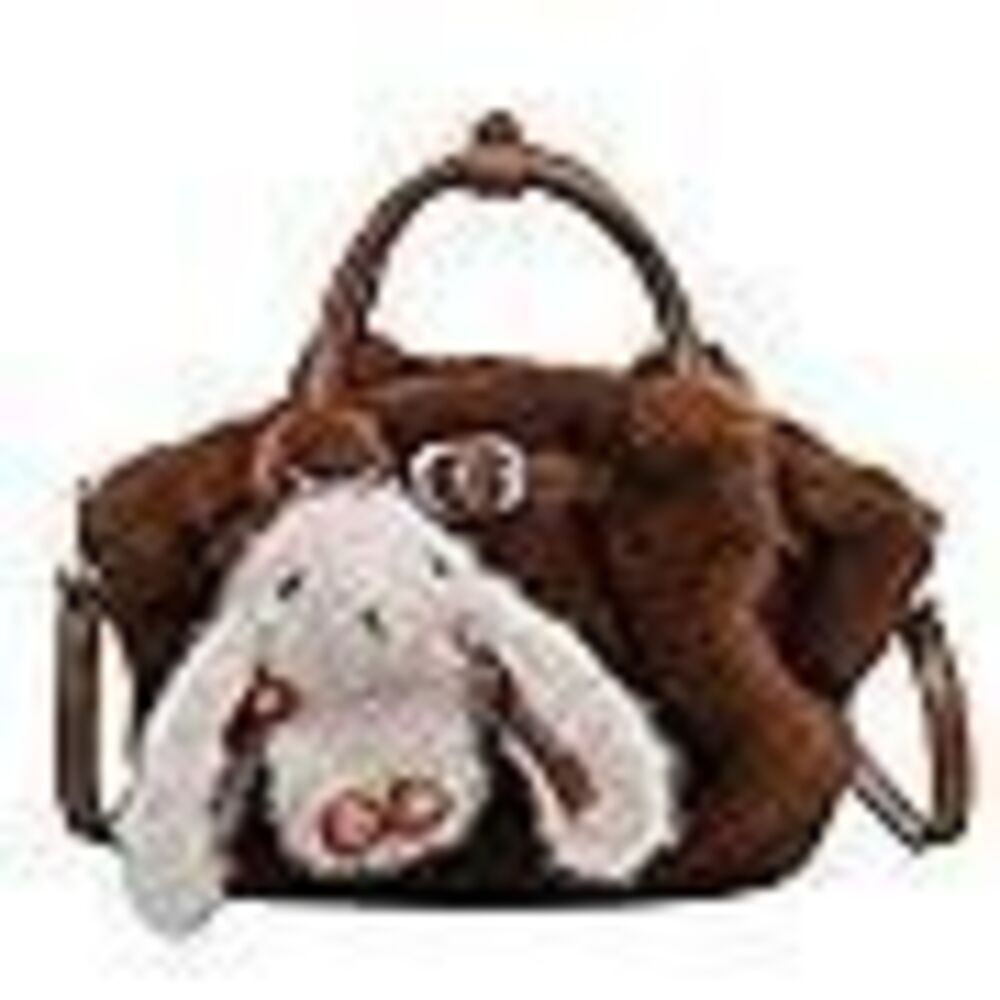 Extolove Furry Purse Mini Fluffy Tote Bag Designer Fuzzy Crossbody Handbag Faux…